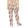 Chihuahua dogs in ballet tutus all over print pajama pants featuring a seamless wrap around graphic and vintage pattern.