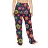 Women's multicolor floral all over print lounge pants with a vintage pattern and seamless sublimation design.