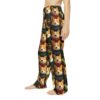 Cozy corgi dogs wearing sweaters all over print pajama pants with a seamless vintage pattern graphic.