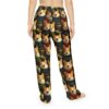 Cute corgi dogs in sweaters and tea cups all over print pajama pants, seamless wrap around graphic design.