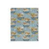 Cute golden retriever puppies and yellow rubber ducks in bathtubs, all over print seamless pattern tee.