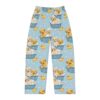 Cute golden retriever puppies in bathtubs with rubber ducks and bubbles all over print sublimation lounge pants.