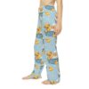 Cute Labrador puppies in blue bathtubs with yellow rubber ducks and bubbles, all over print pajama pants.