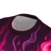 Pink and purple flames wrap around this all over print sublimation tee, creating a trippy festival aesthetic.