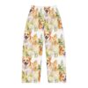 Watercolor Corgi all over print pajama pants featuring playful dogs and green foliage graphics.
