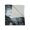 Werewolf in a dark forest with a full moon, printed on a soft cozy throw blanket.