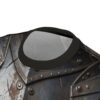 Dark knight armor all over print sublimation tee featuring a metallic, distressed, riveted design.