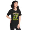 Black t-shirt featuring a cartoon frog with green gas clouds and text 'Sometimes I Just Be Fartin'.