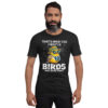Graphic t-shirt featuring a cute bird wearing sunglasses and binoculars, with text 'That's What I Do I Watch Birds And I Know Things'.