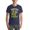 Funny green frog graphic t-shirt with text that reads 'Sometimes I Just Be Fartin' and green gas clouds.
