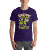 Graphic t-shirt with a cartoon frog facing away, emitting gas with text saying 'Sometimes I Just Be Fartin''.